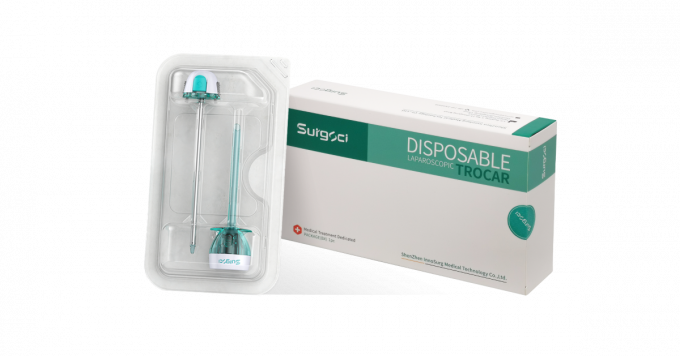 Trocart optique sans lame, jetable, pour laparoscopie, Classe II 4