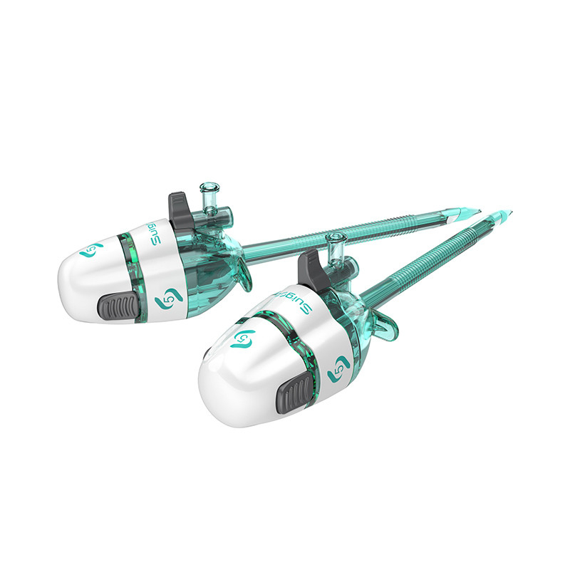 Trocart jetable stérile sans lame 5*100mm pour chirurgie thoracique, type Easypass, Surgsci