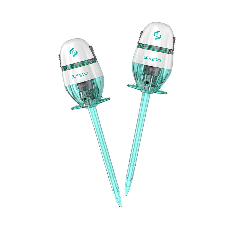 Trocart jetable stérile sans lame 5*100mm pour chirurgie thoracique, type Easypass, Surgsci