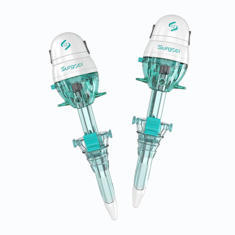 Trocart jetable de type Hasson 12mm certifié CE pour la chirurgie laparoscopique Surgsci Medical