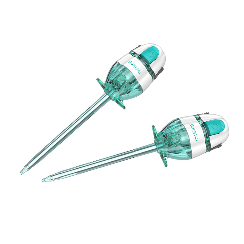 Trocart laparoscopique jetable de 5 mm sans valve, trocart marqué CE Surgsci Medical